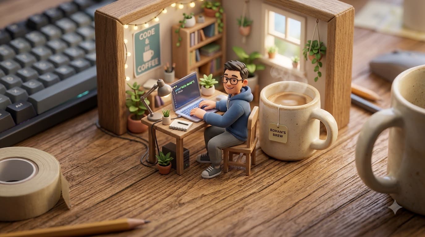 3D Miniature Desk Diorama