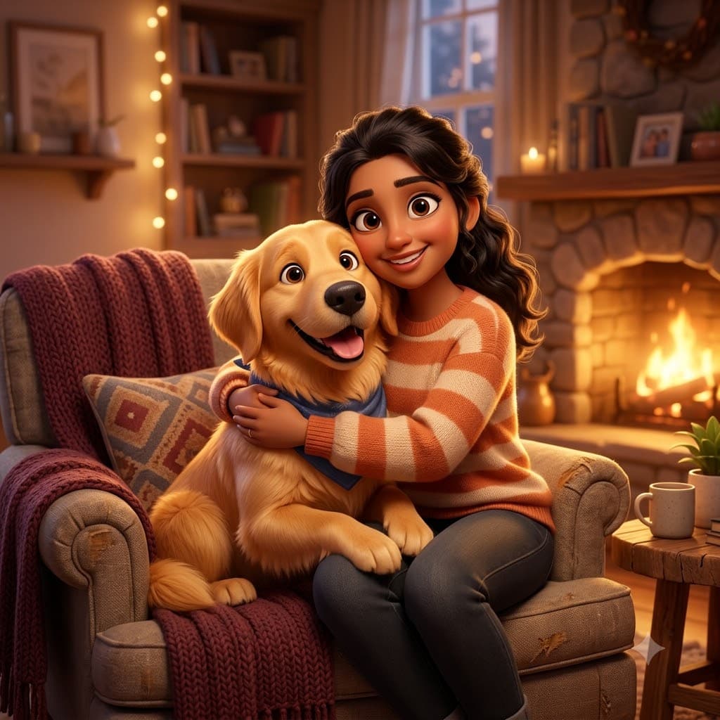 3D Pet & Owner Portrait
