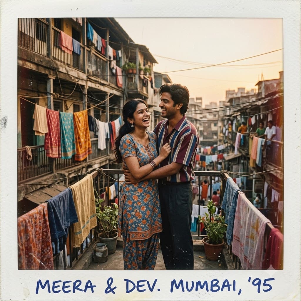 90s Bollywood Retro Polaroid