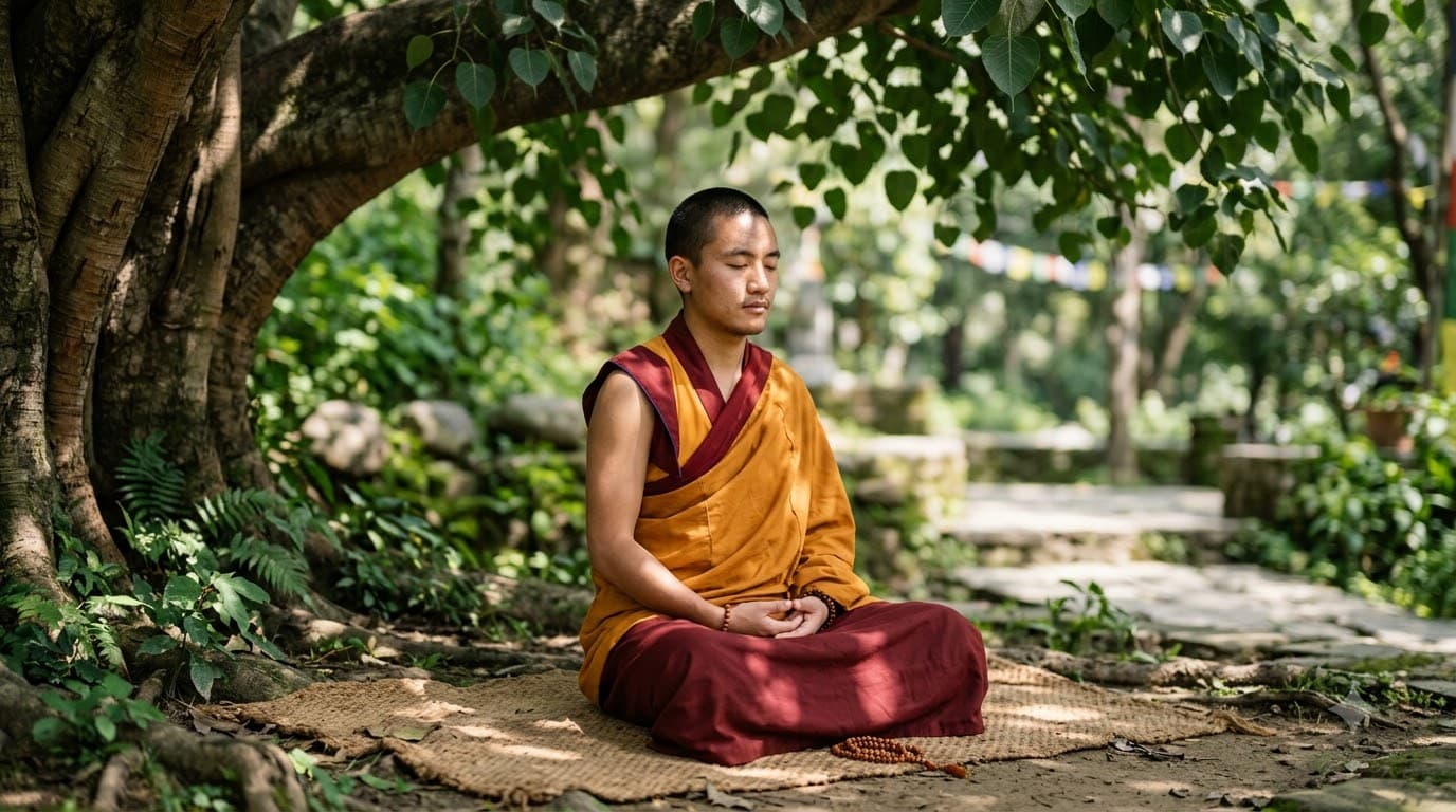 Bodhi Tree Meditation Portrait