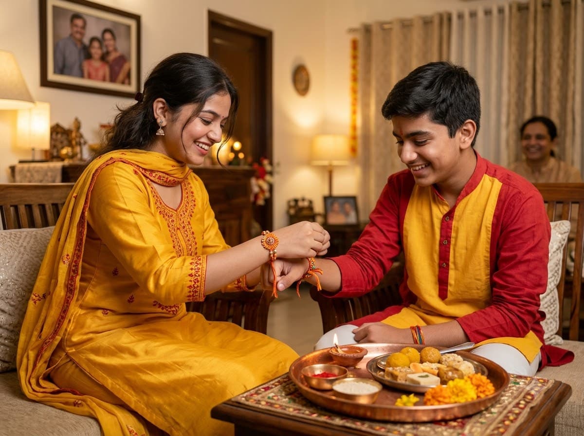 Brother Sister Rakhi Portrait
