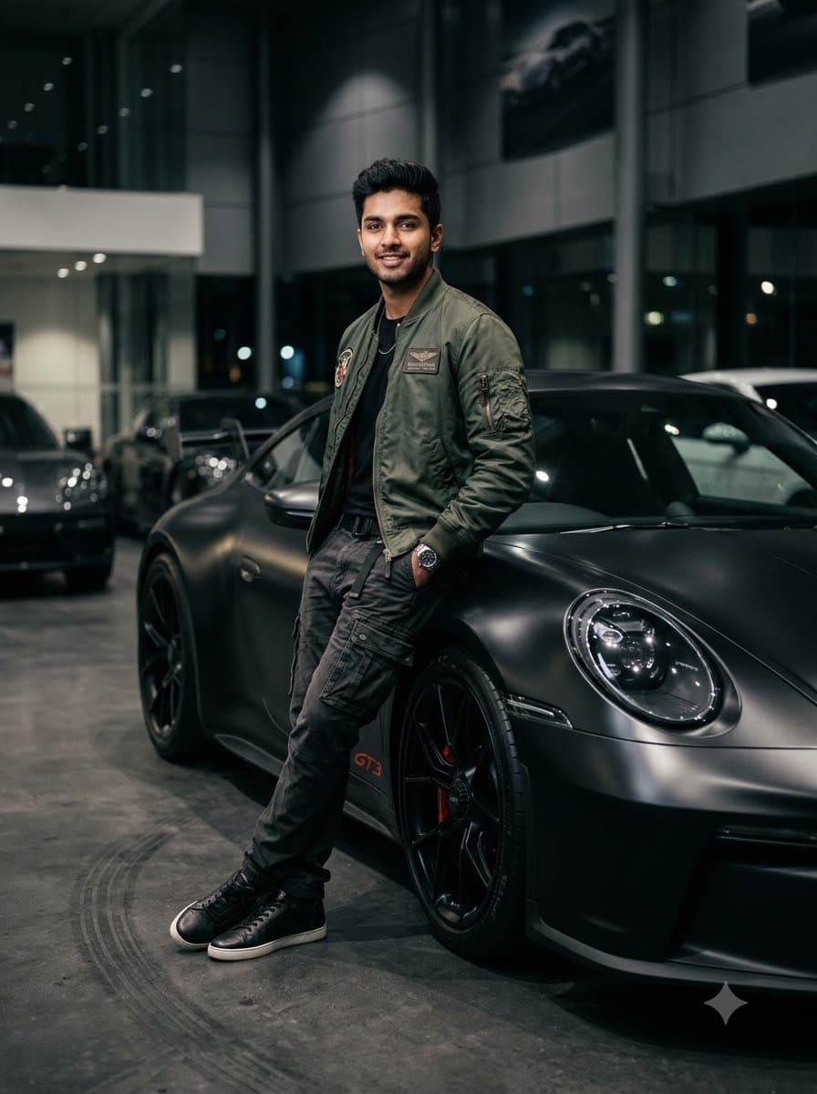 Car Showroom Streetwear Edit (Upload Your Photo)