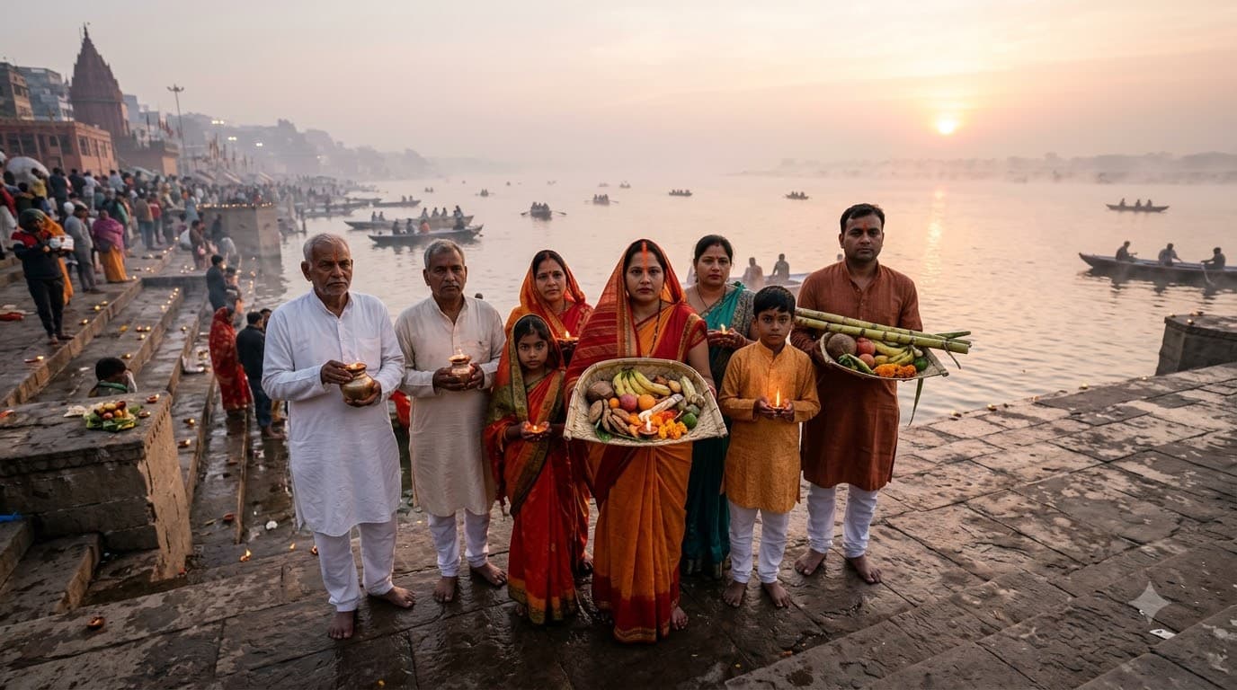 Chhath Family Ghat Gathering