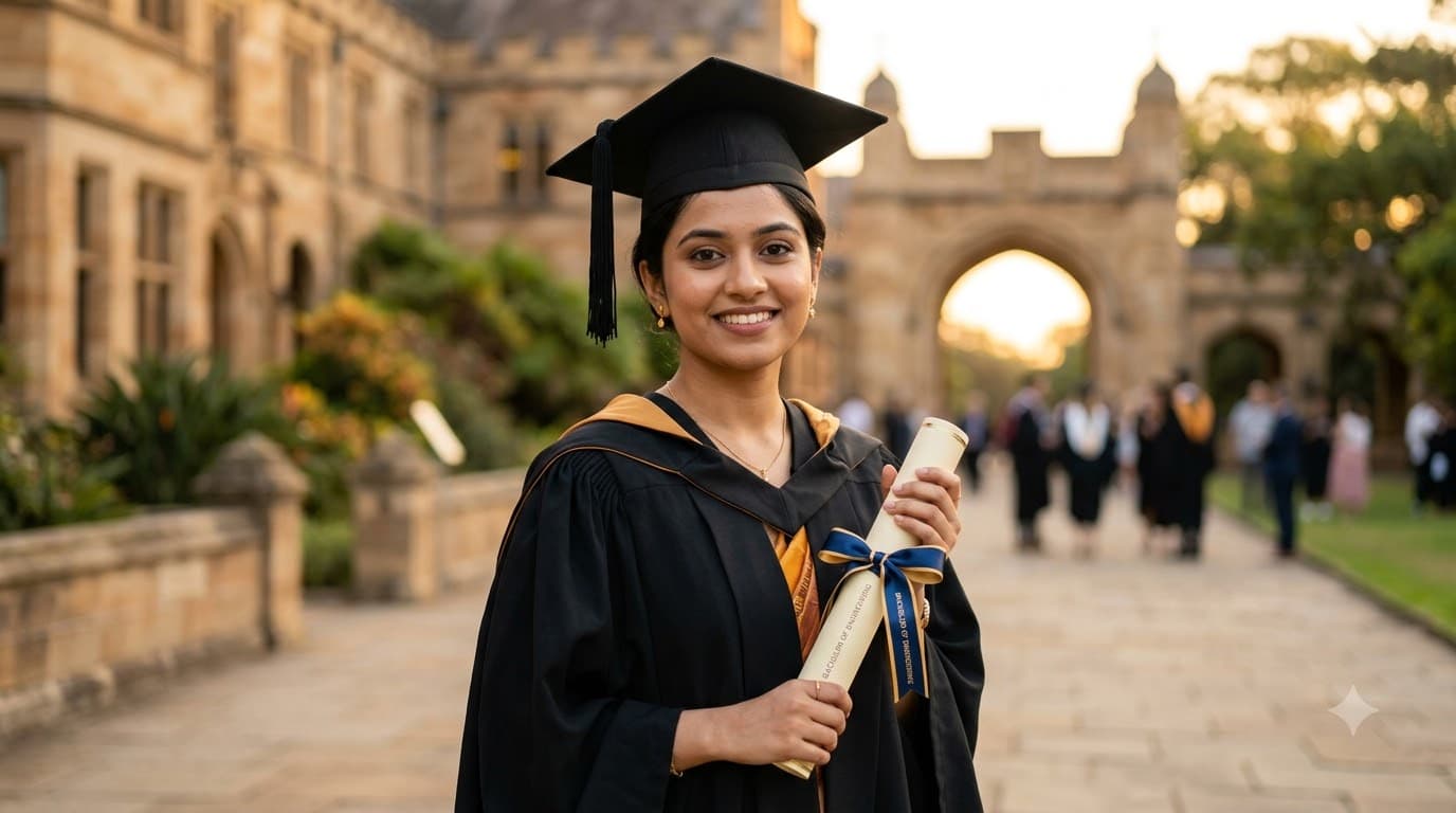 Convocation Gown & Cap Portrait