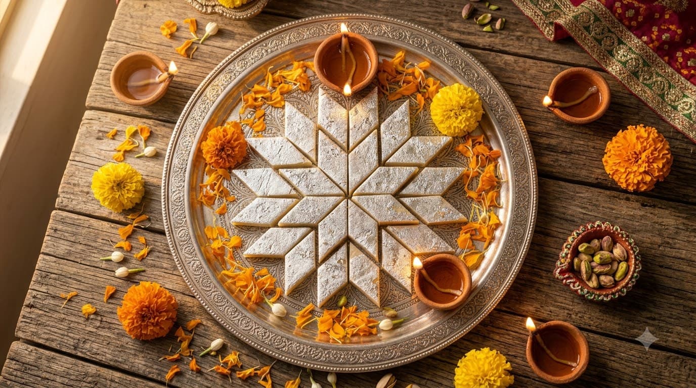 Diwali Sweets Thali
