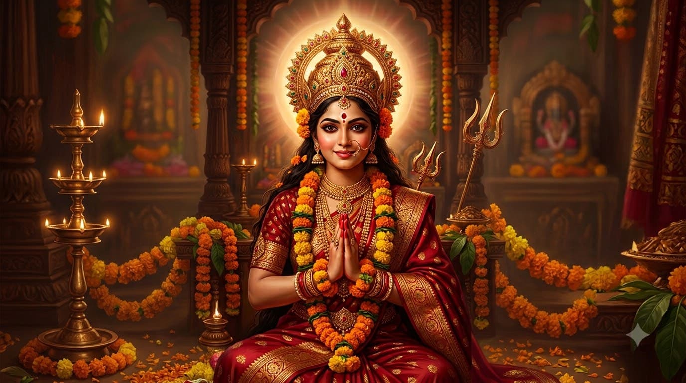 दुर्गा देवी प्रेरित पोर्ट्रेट — नमूना नतीजा 2