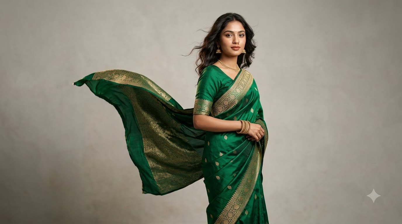 Editorial Saree Drape Portrait