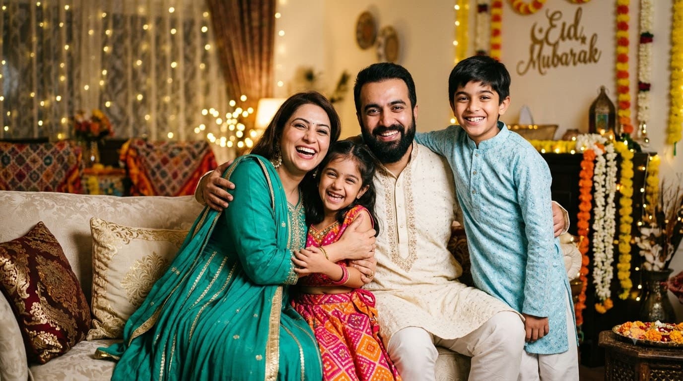Eid Mubarak Family Portrait — sample result 2