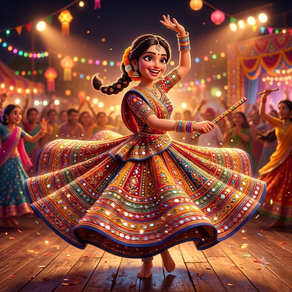 गरबा 3D अवतार