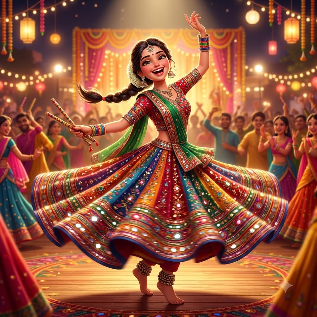 गरबा 3D अवतार — नमूना नतीजा 2