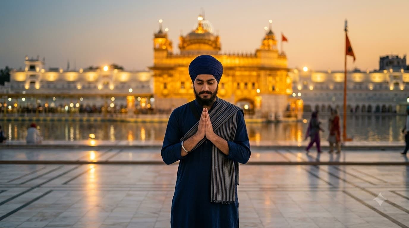 Gurudwara Golden Portrait