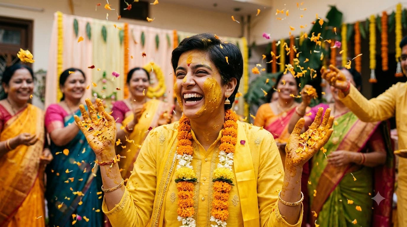 Haldi Ceremony Portrait
