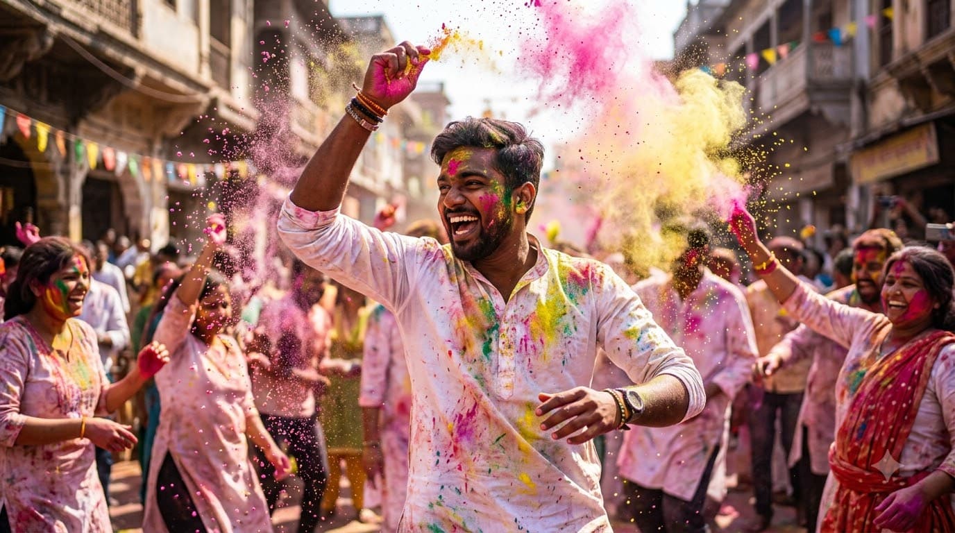 Holi Colour Splash Portrait — sample result 2