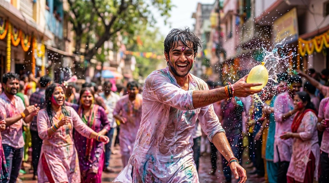 Holi Water Balloon Fight