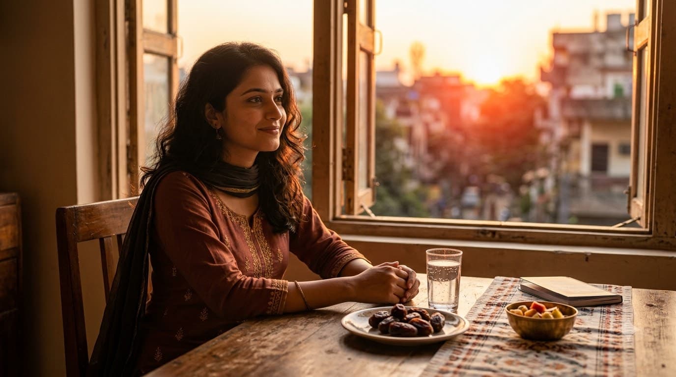 Iftar Table at Golden Hour