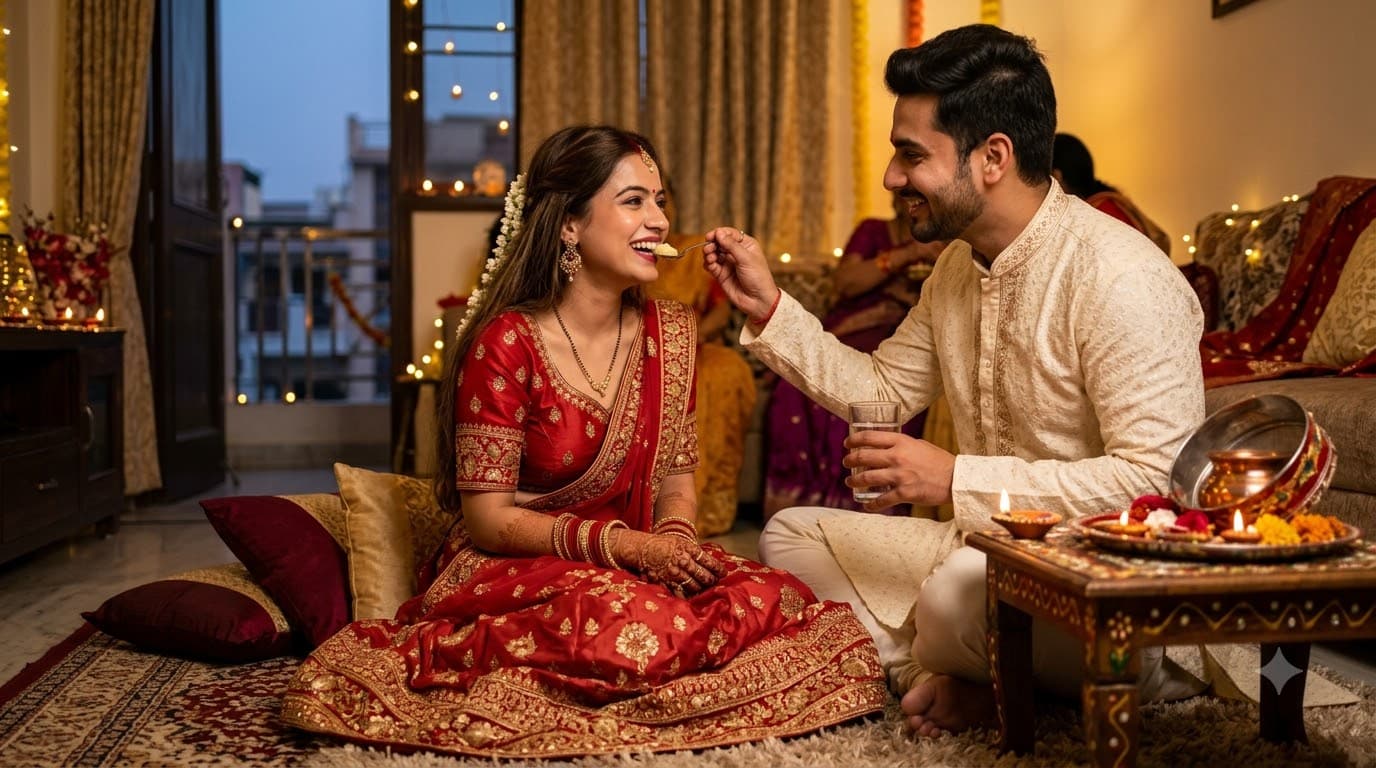 Karwa Chauth Couple Portrait