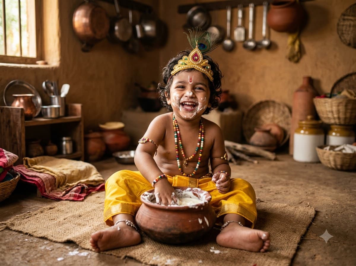 Makhan Chor Mischief Portrait