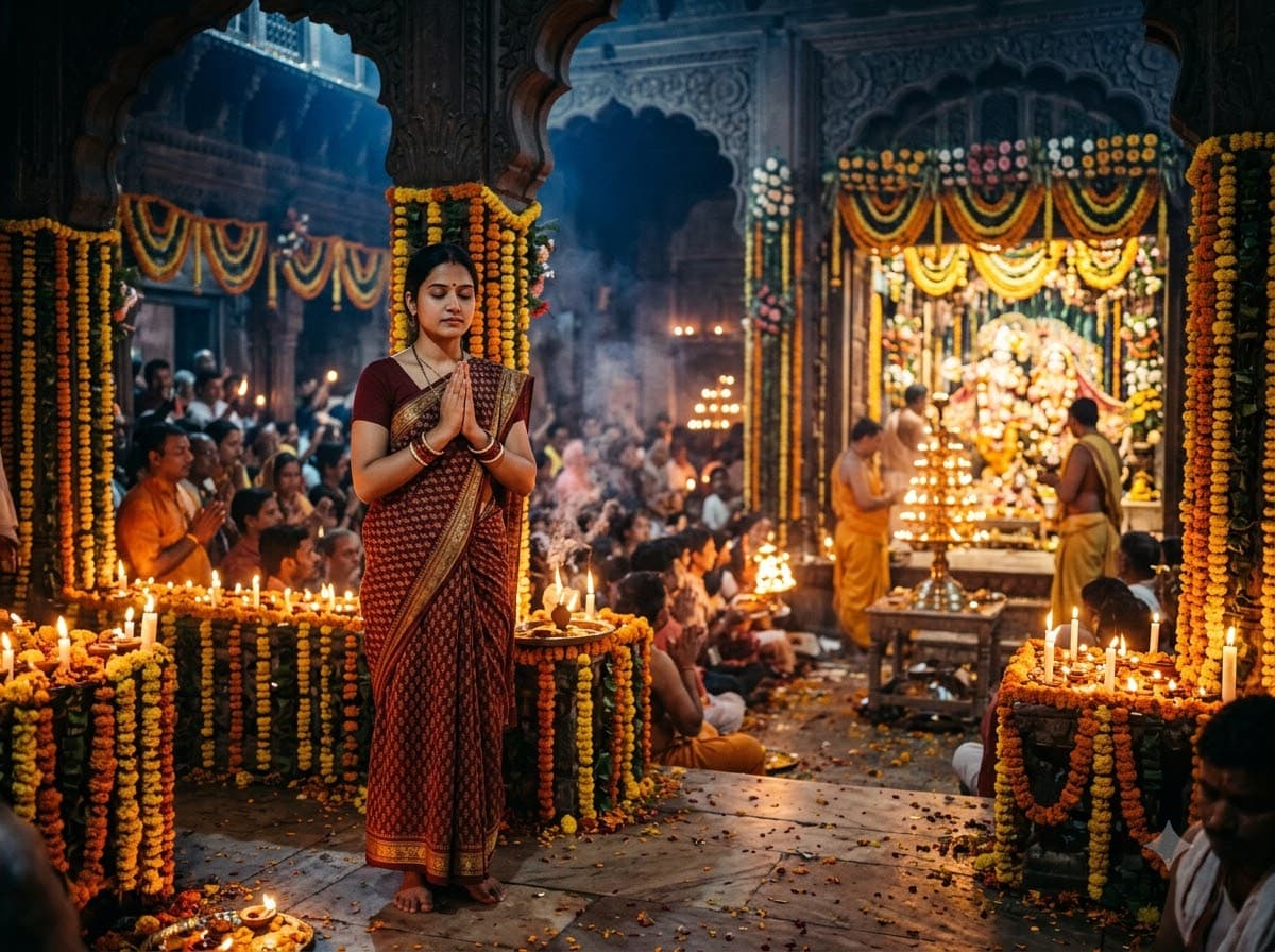 Midnight Temple Janmashtami