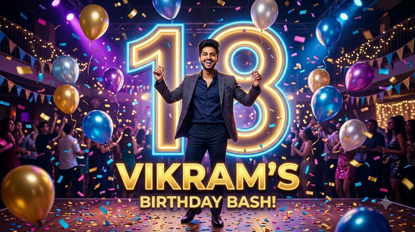Milestone Birthday Poster