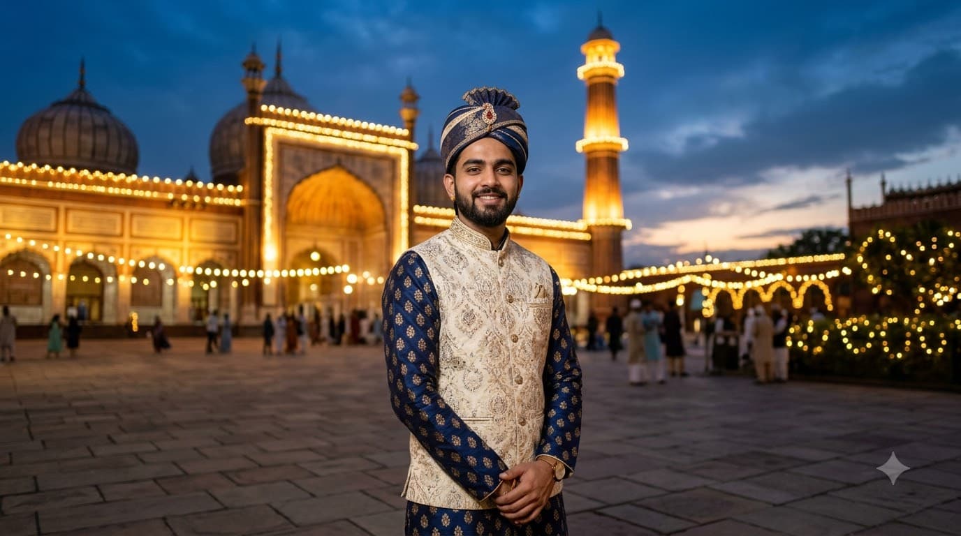 Mosque Evening Eid Portrait — sample result 2