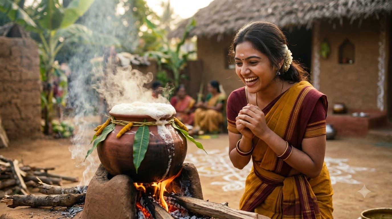 Pongal Pot Boiling Over — sample result 2