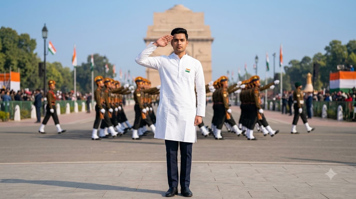 Rajpath Parade Salute Portrait
