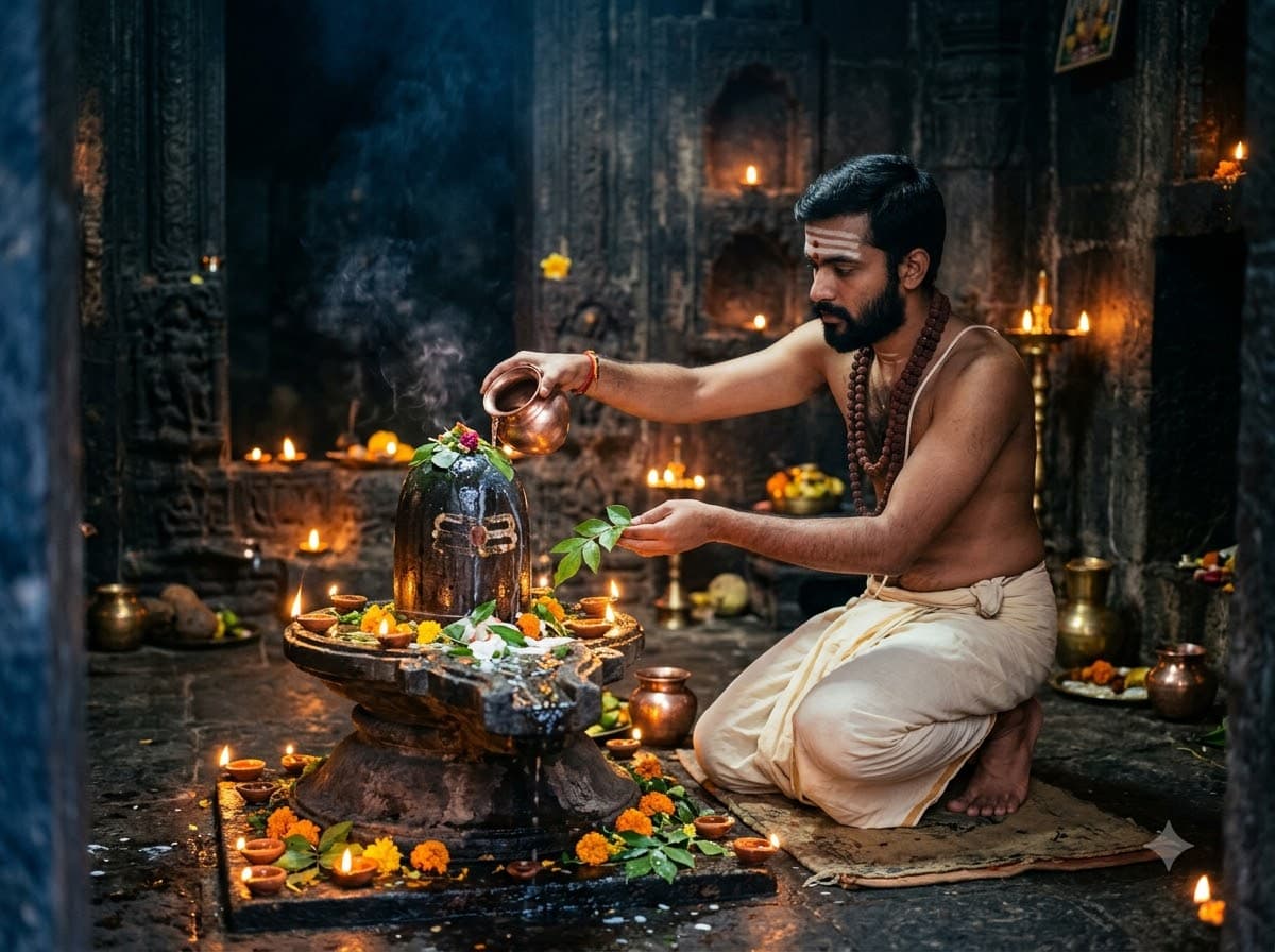 Shiv Bhakt Temple Portrait — sample result 2
