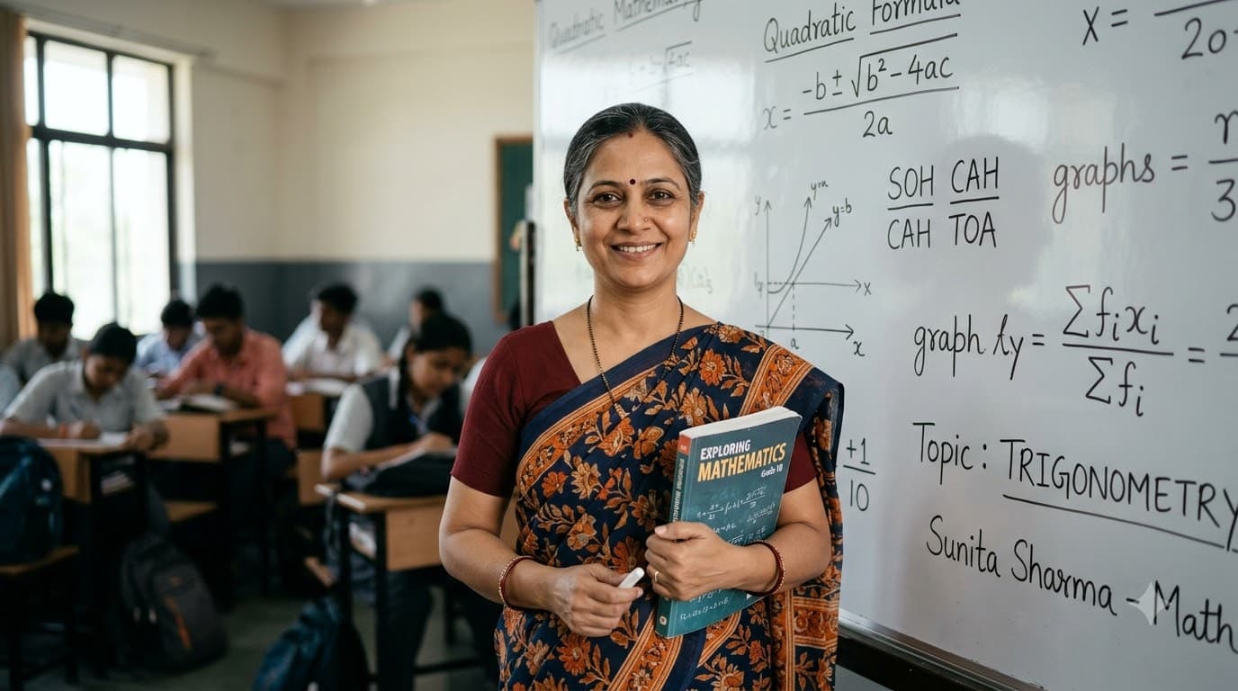 Teacher Classroom Portrait