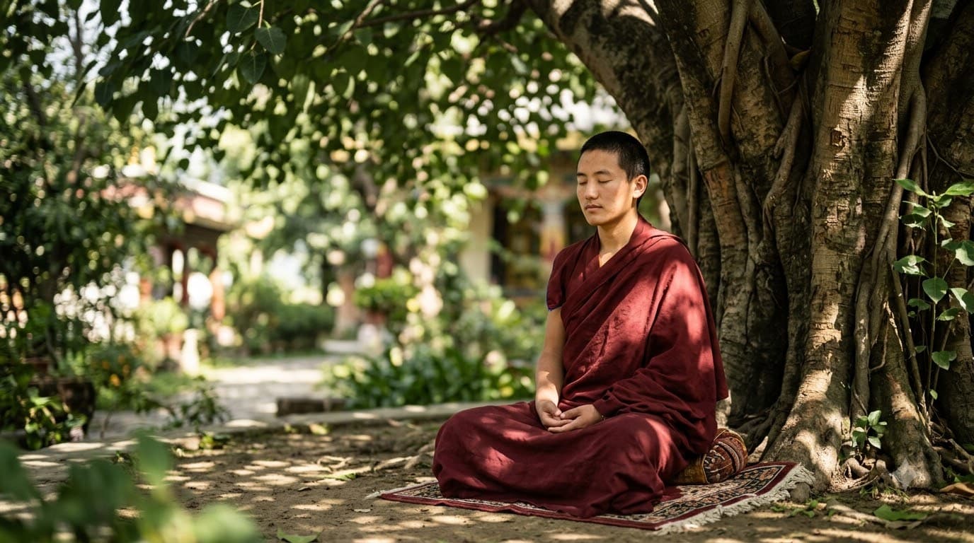 Bodhi Tree Meditation Portrait — sample result 2