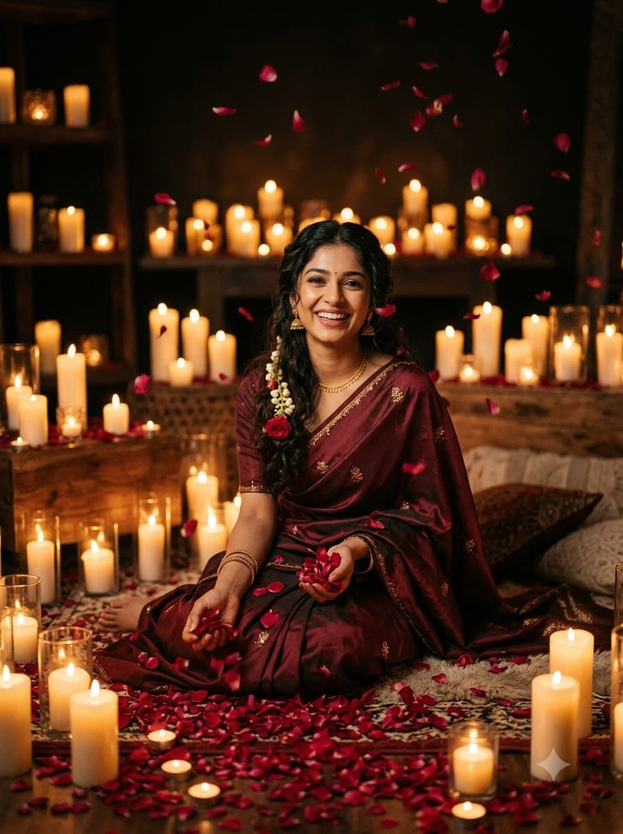 Candlelit Rose Portrait — sample result 1