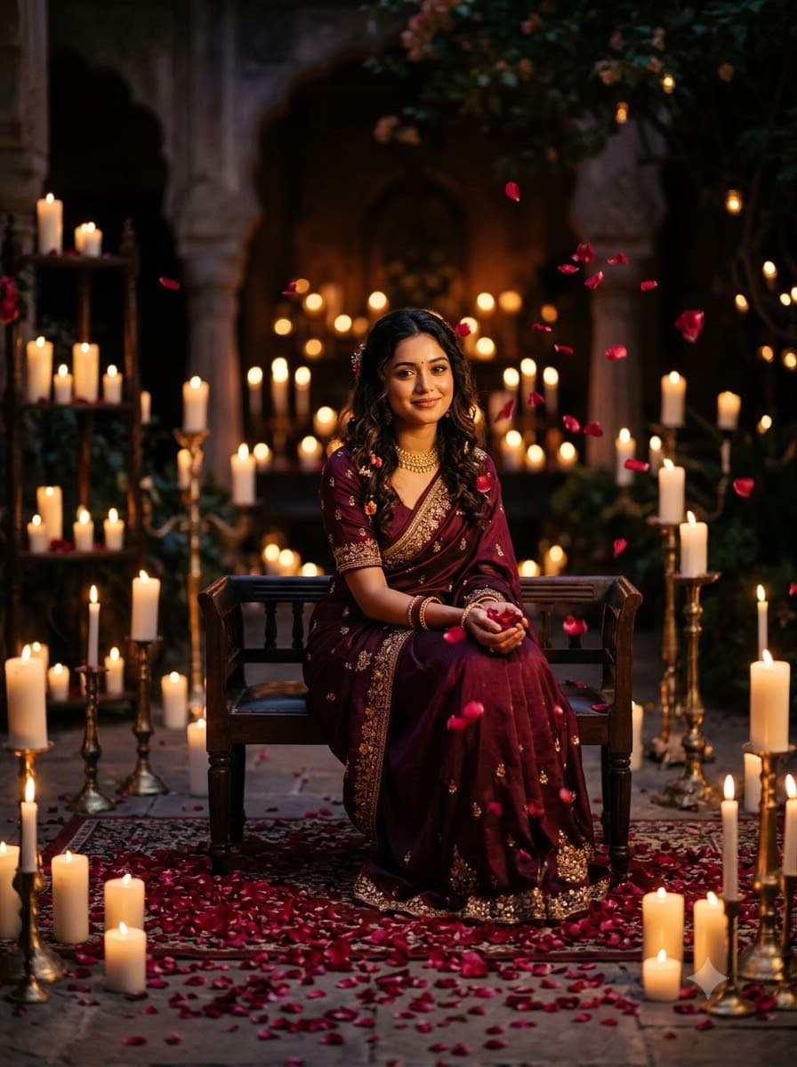Candlelit Rose Portrait — sample result 2