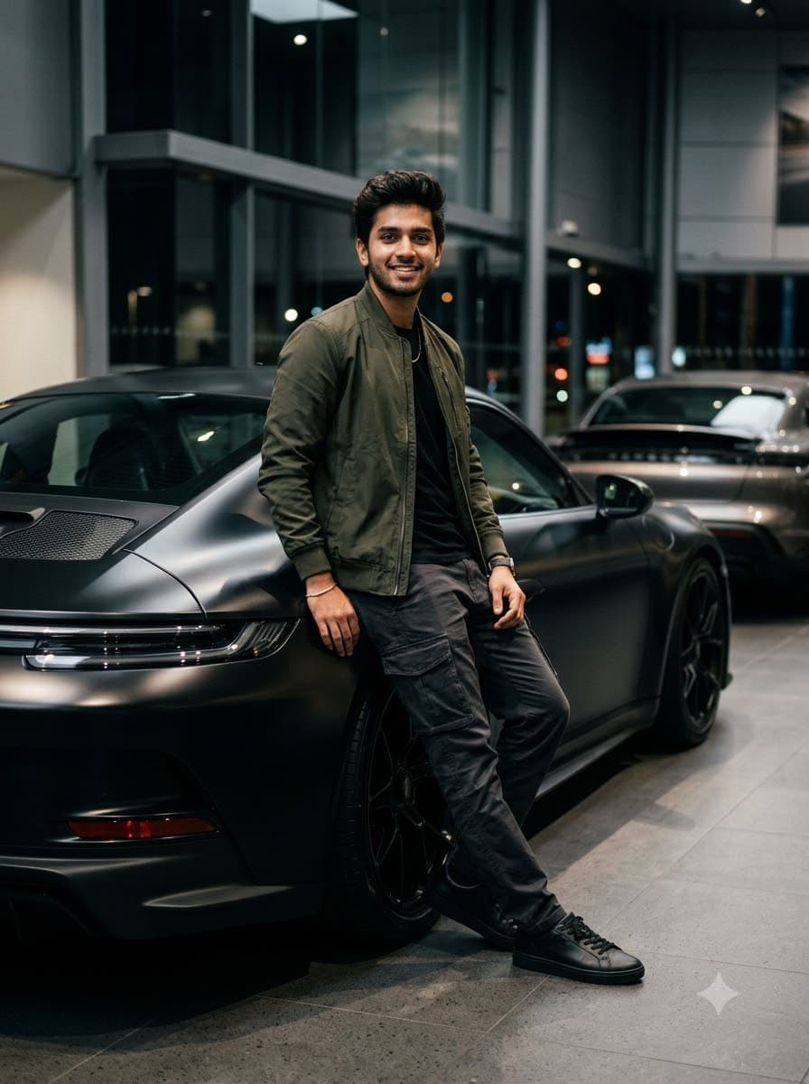 Car Showroom Streetwear Edit (Upload Your Photo) — sample result 2