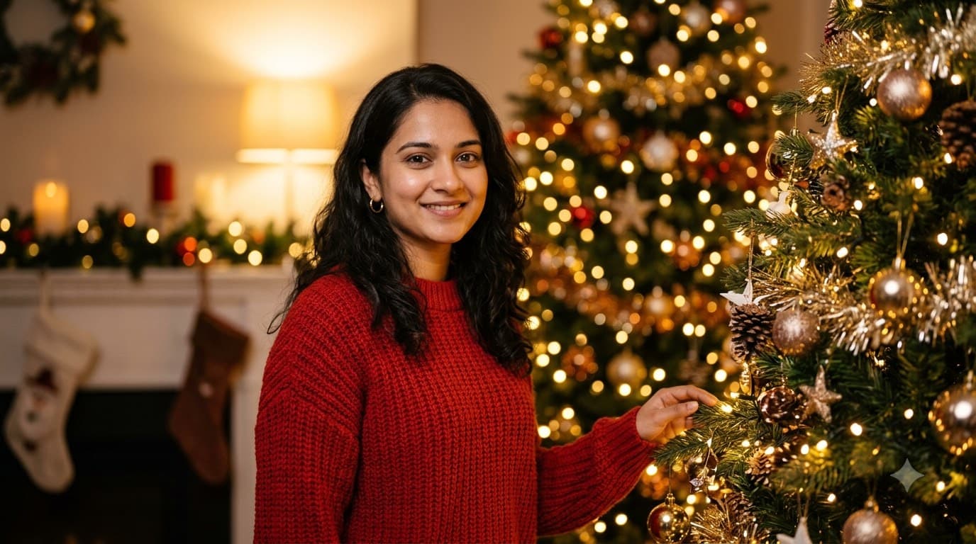 Christmas Tree Fairy Light Portrait — sample result 2