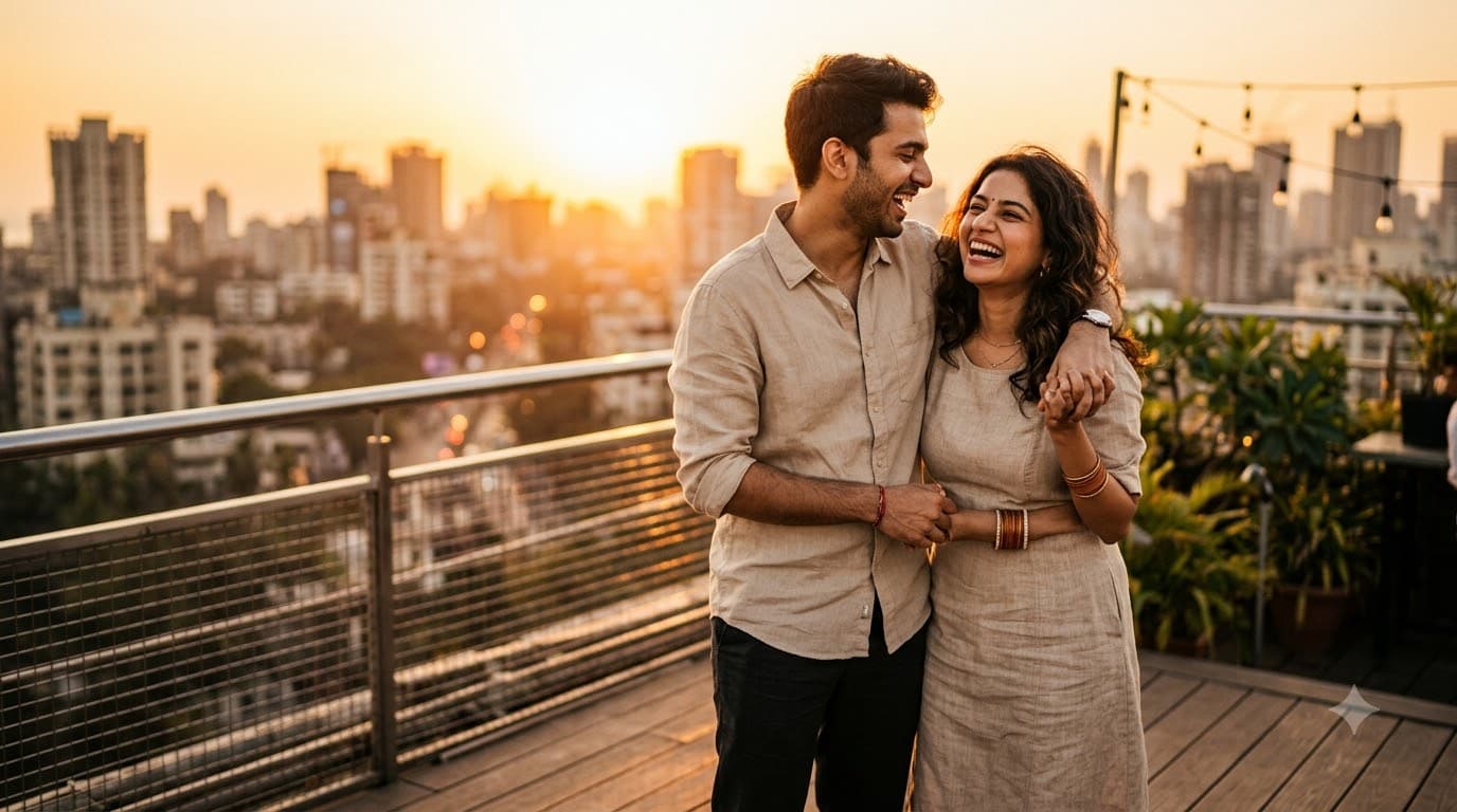 Golden Hour Rooftop Couple Shoot — sample result 2