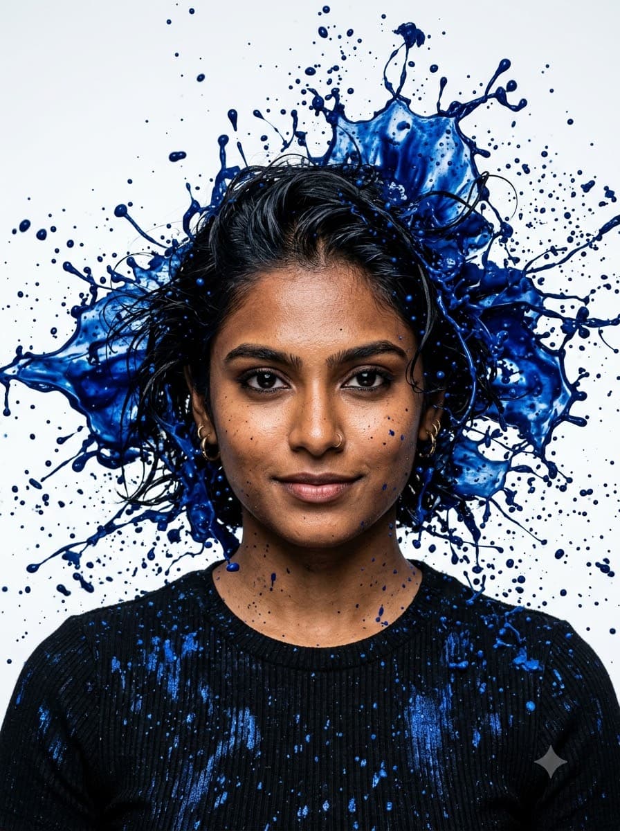 Ink Splash Portrait — sample result 1