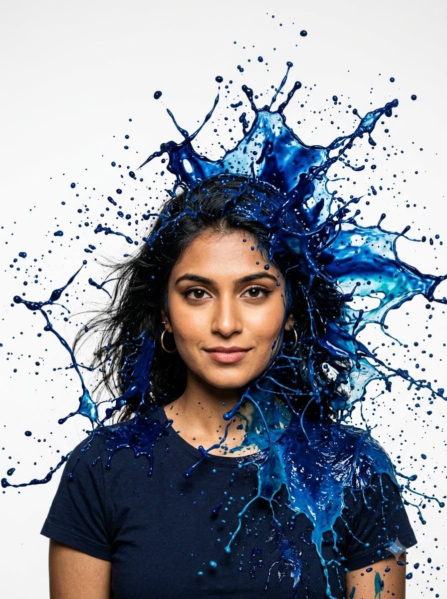 Ink Splash Portrait — sample result 2