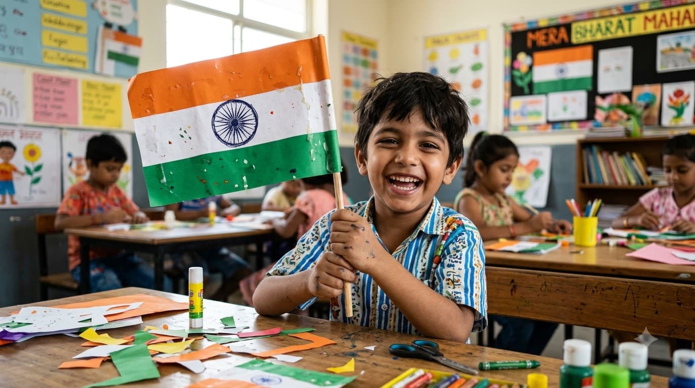 Kids Tricolour Craft Photo — sample result 2