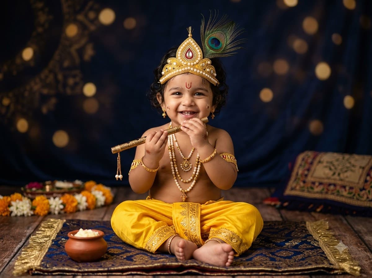 Little Krishna Baby Photoshoot — sample result 2