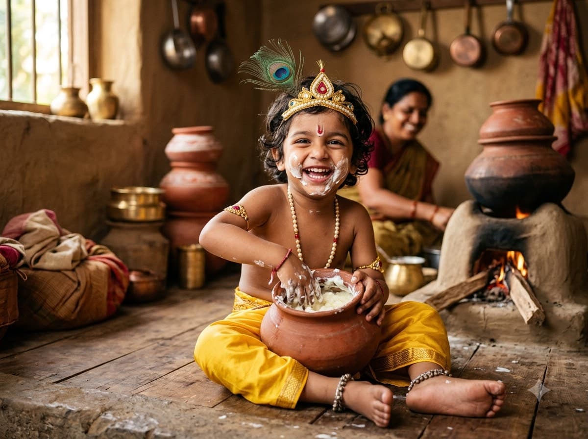 Makhan Chor Mischief Portrait — sample result 2