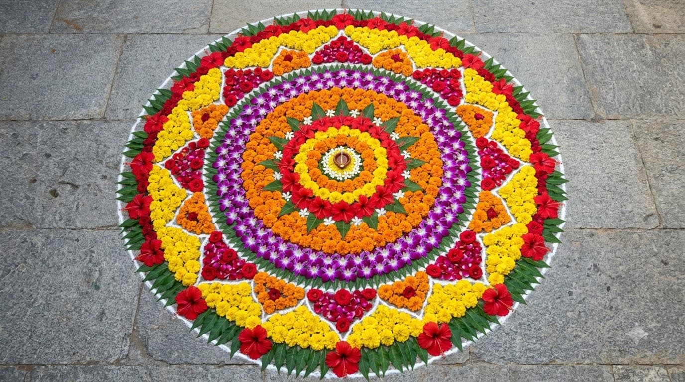Pookalam Flower Carpet — sample result 2