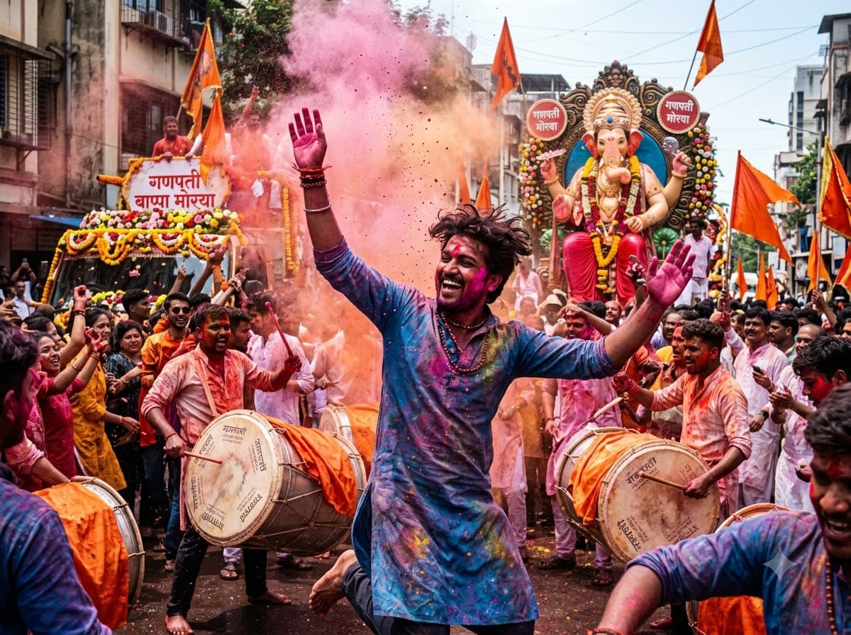 Visarjan Procession Shot — sample result 2